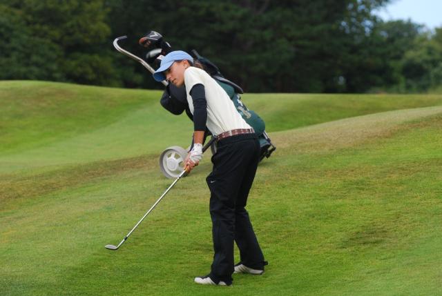 Andrea Vilarasau en su partido de cuartos. Image courtesy and copyright of the LGU